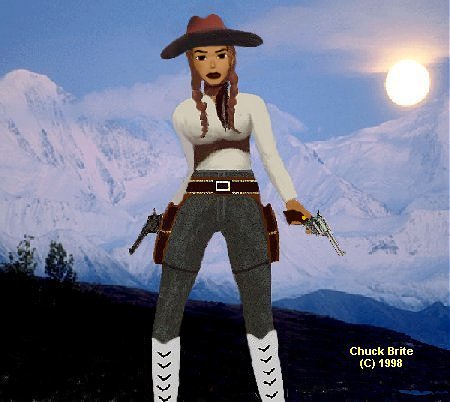 Lara Croft visits the Wild West